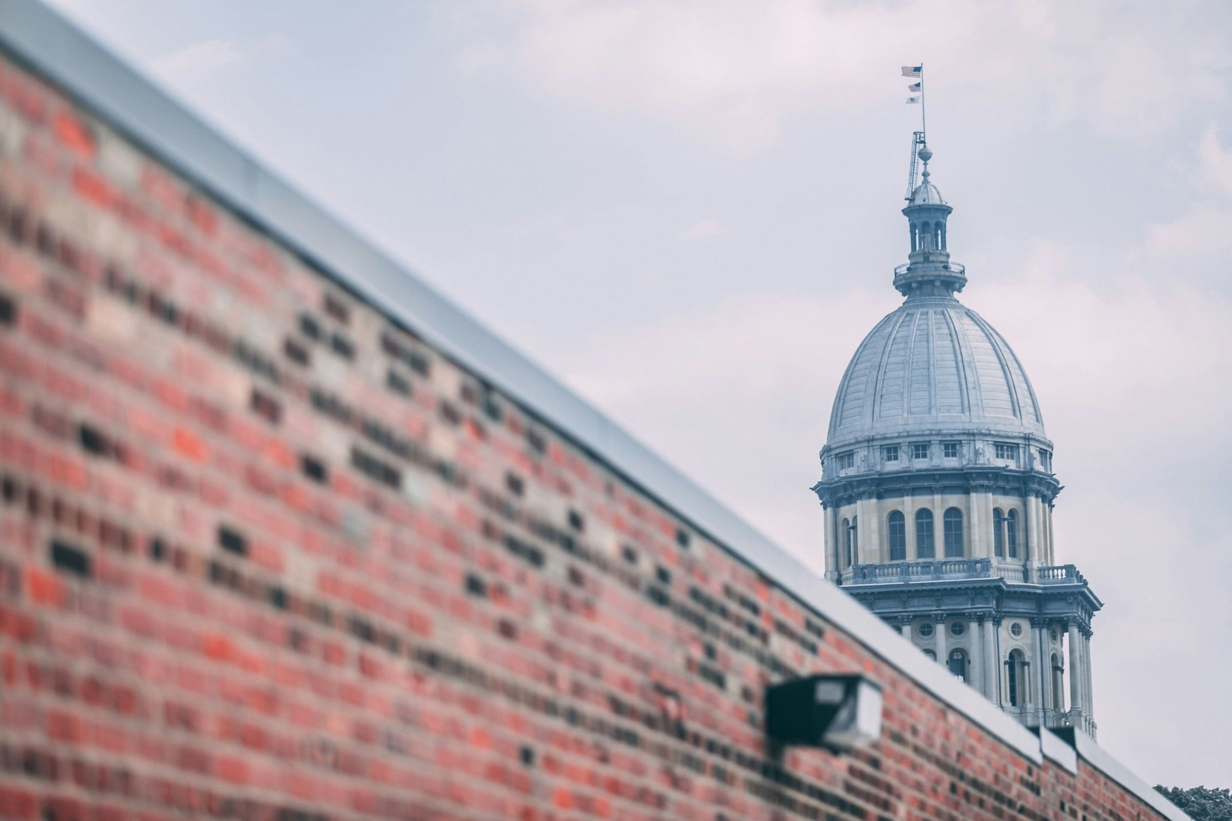 The dome of the Illinois State Capitol in Springfield